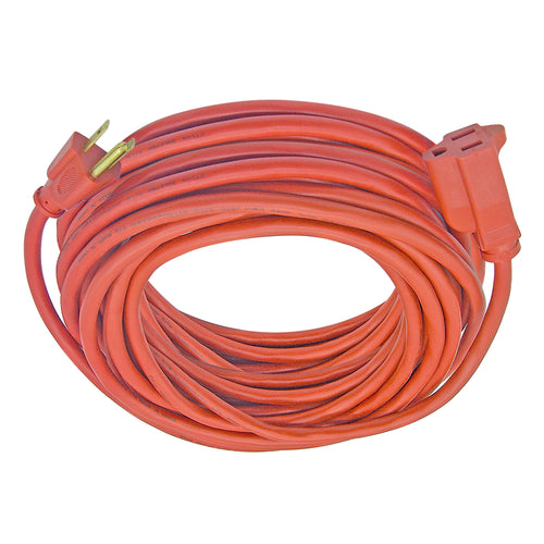 50FT 16AWG 3 Prong Orange Single Outlet Outdoor Extension Cord